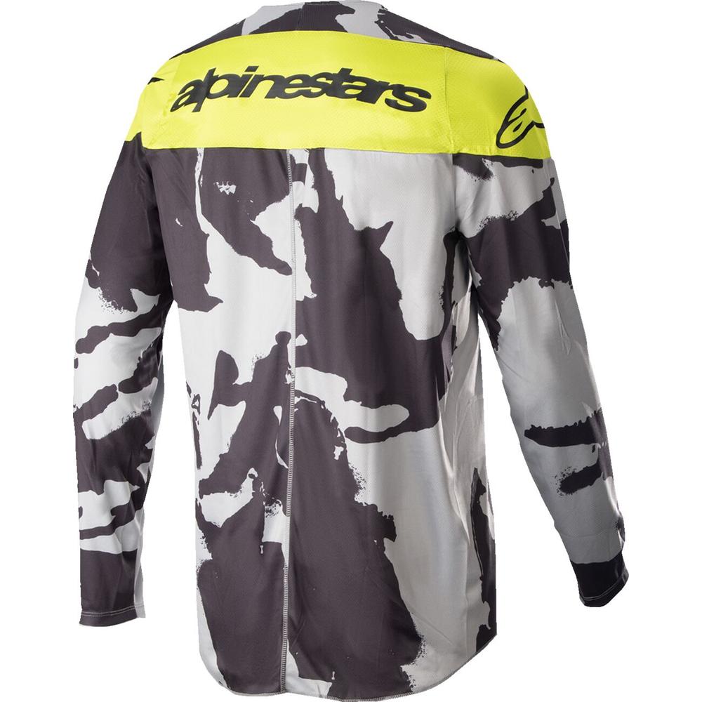 Alpinestars Racer Tactical MX Jersey Camo Grey / Yellow - FREE UK Shipping, FREE 365 Day Returns | Moto Central