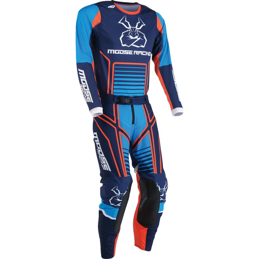 Moose Racing Agroid Jersey Blue / Orange - FREE UK Shipping, FREE 365 Day Returns | Moto Central