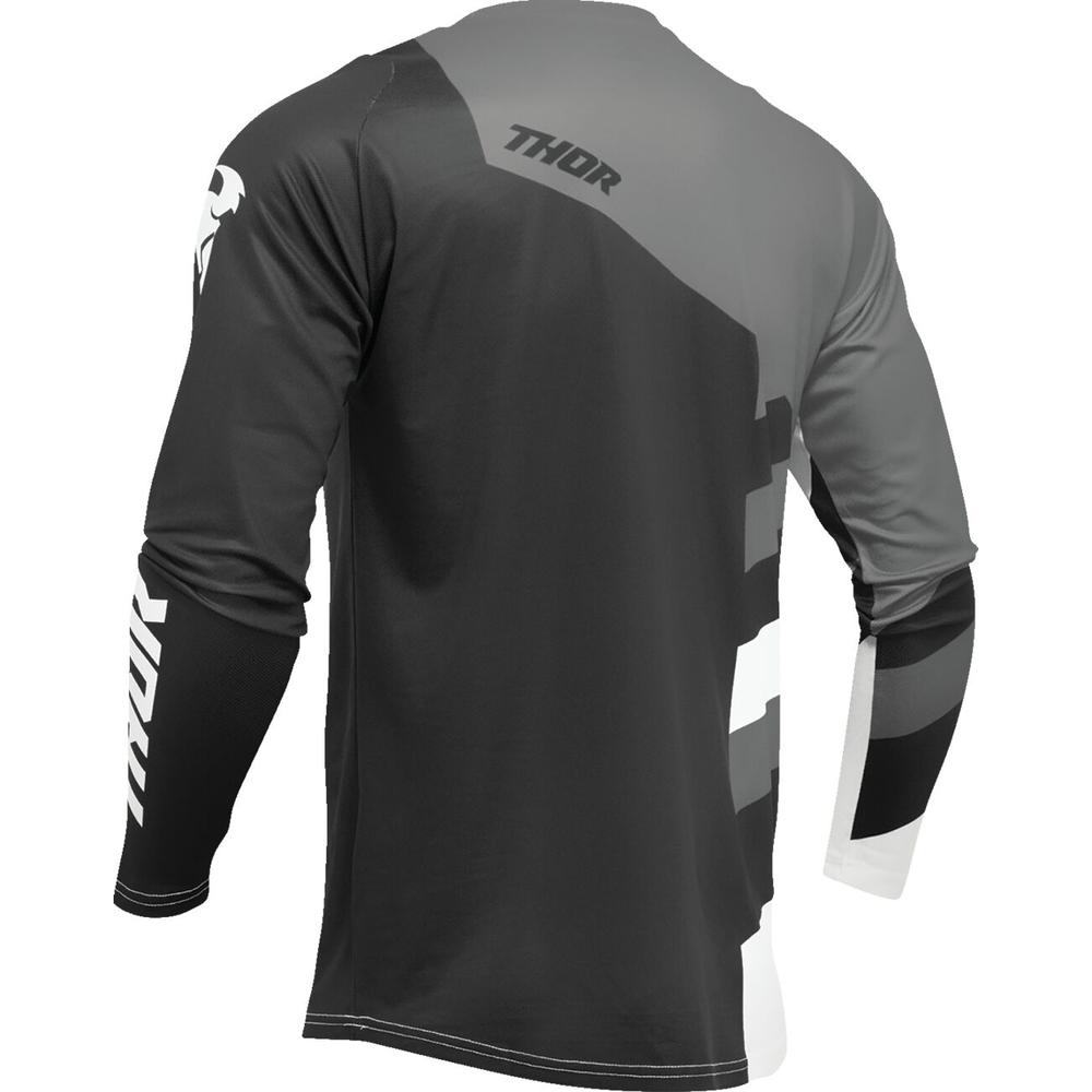 Thor Sector Checker Jersey Black / Grey - FREE UK Shipping, FREE 365 Day Returns | Moto Central