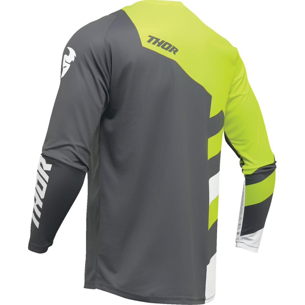 Thor Sector Checker Jersey Grey / Acid Green