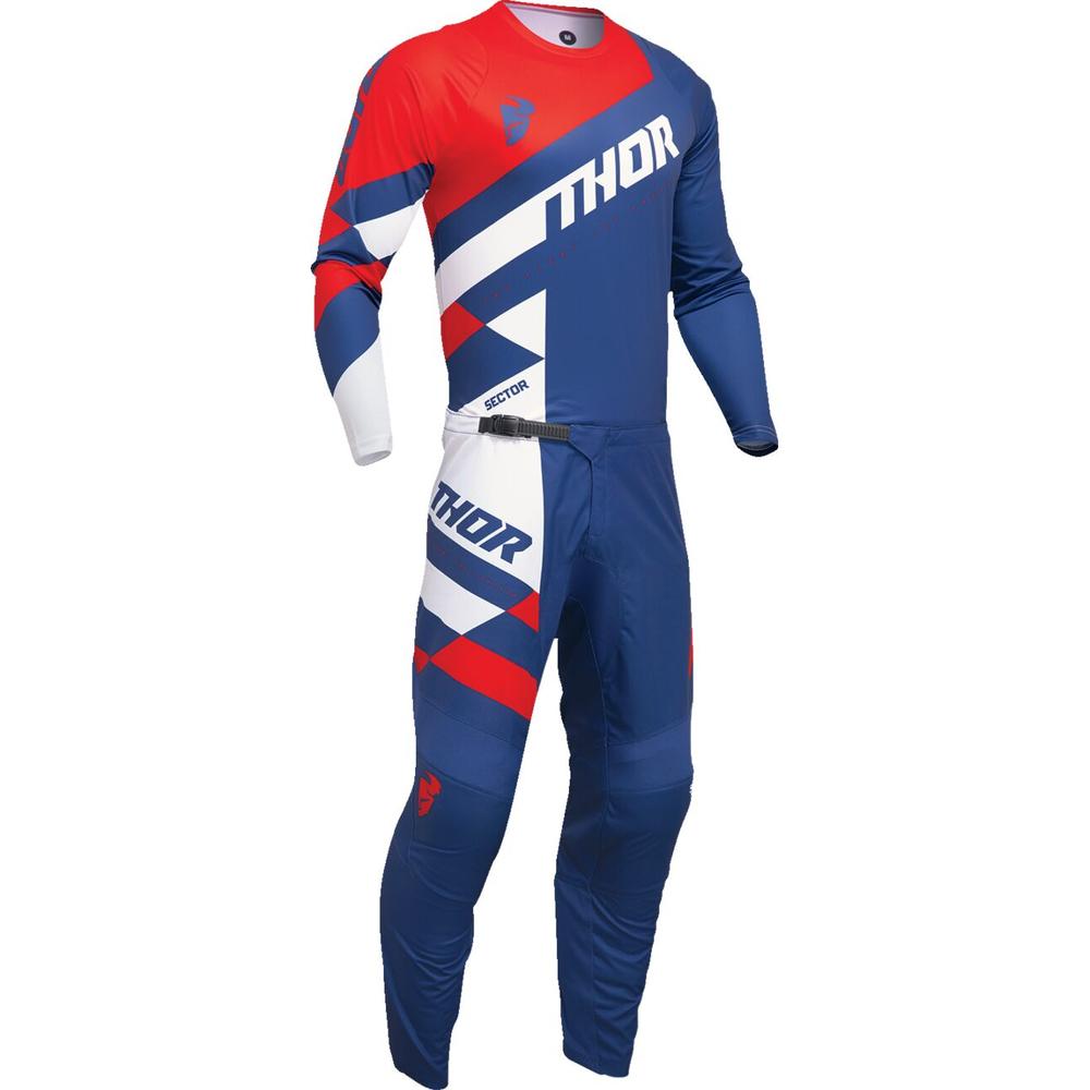 Thor Sector Checker Jersey Blue / Red