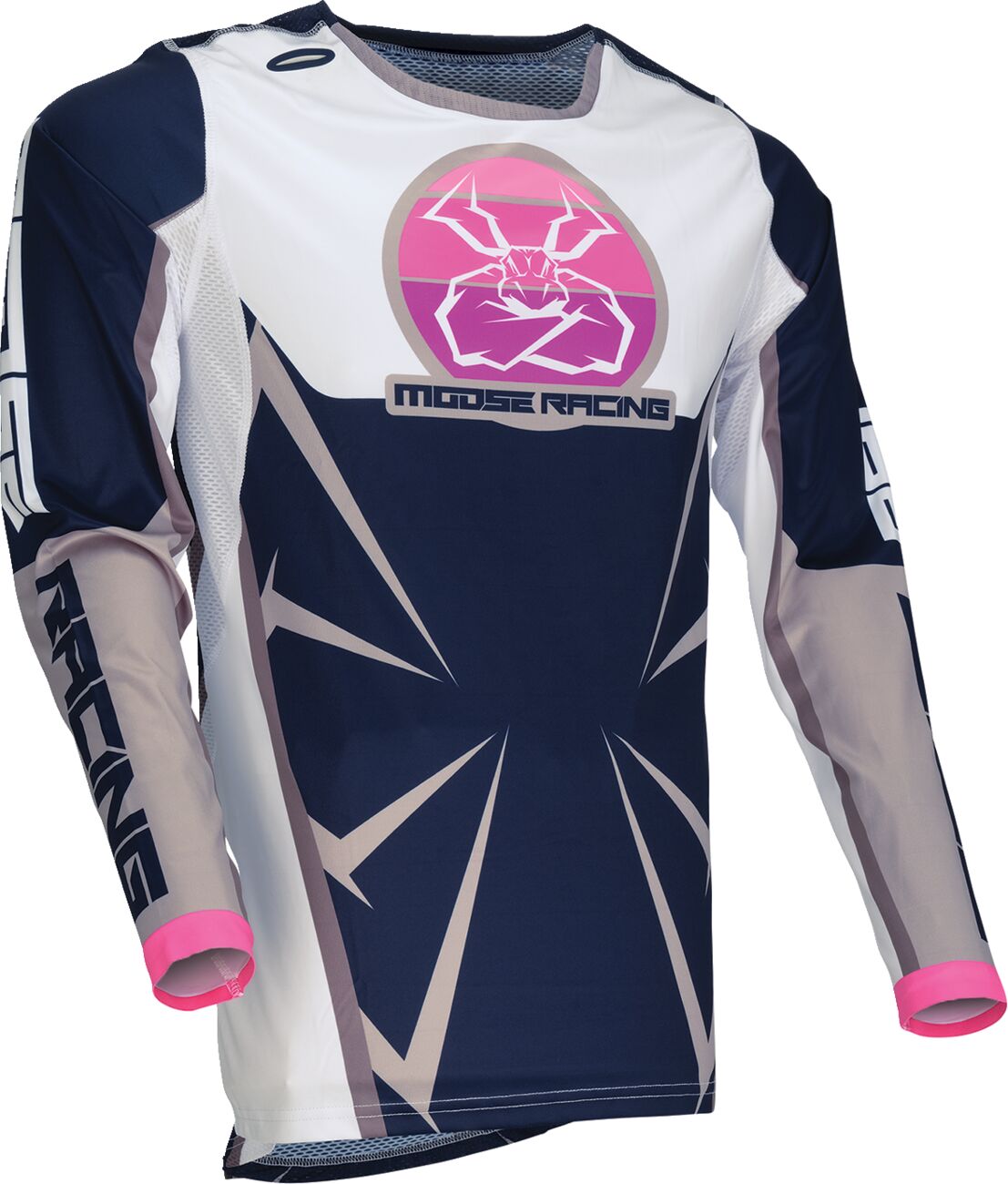 Moose Racing Agroid Jersey Navy / White - FREE UK Shipping, FREE 365 Day Returns | Moto Central