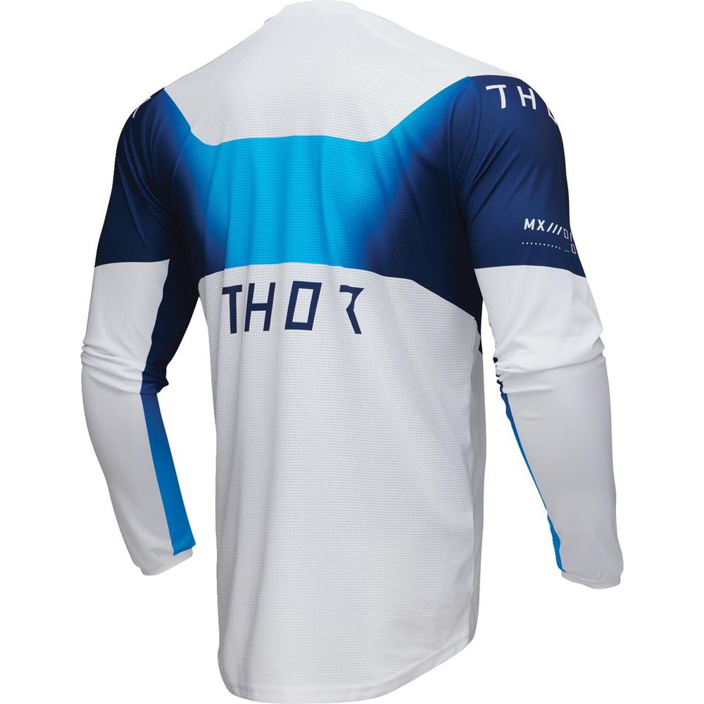 Thor Launchmode Storm Jersey White - FREE UK Shipping, FREE 365 Day Returns | Moto Central