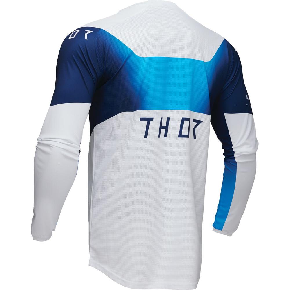 Thor Launchmode Storm Jersey White - FREE UK Shipping, FREE 365 Day Returns | Moto Central