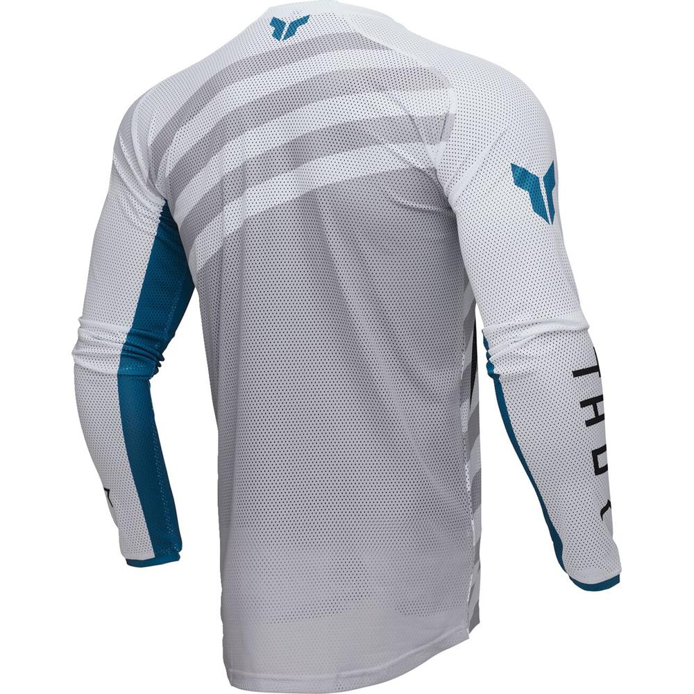 Thor Launchmode Vented Raid Jersey White / Grey