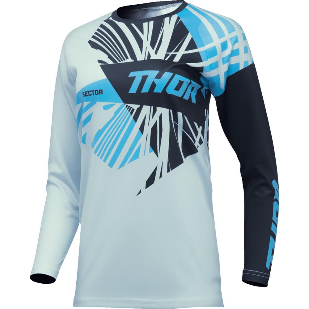 Thor Sector Split Ladies Jersey Black / Blue