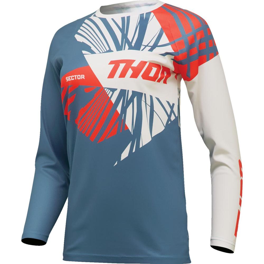 Thor Sector Split Ladies Jersey Blue / White