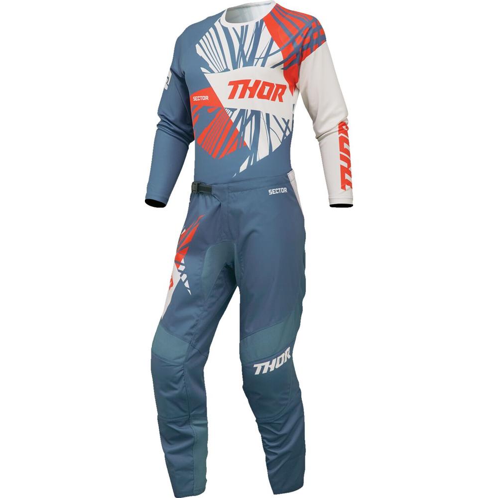 Thor Sector Split Ladies Jersey Blue / White