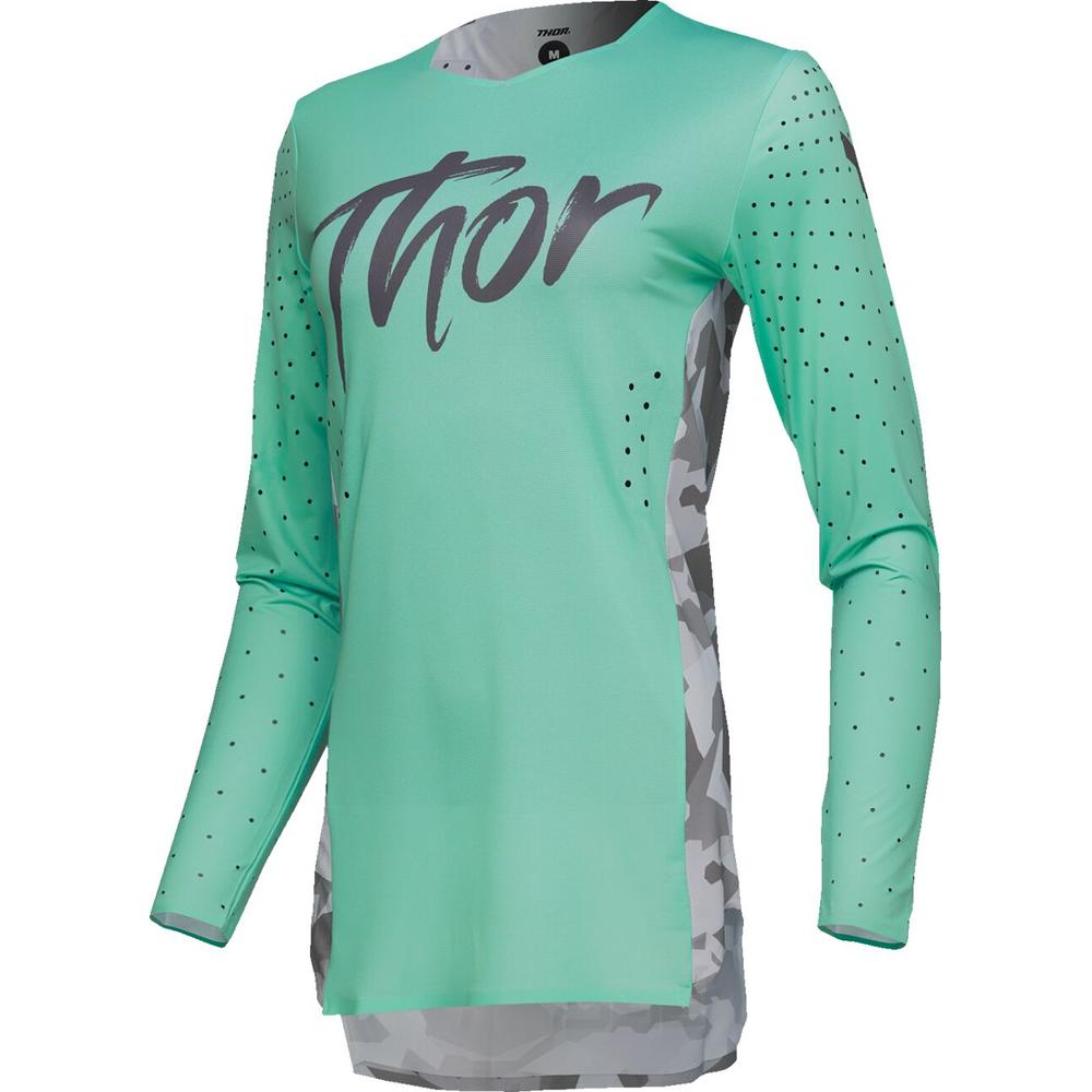 Thor Sportmode Shadow Ladies Jersey Grey / Green