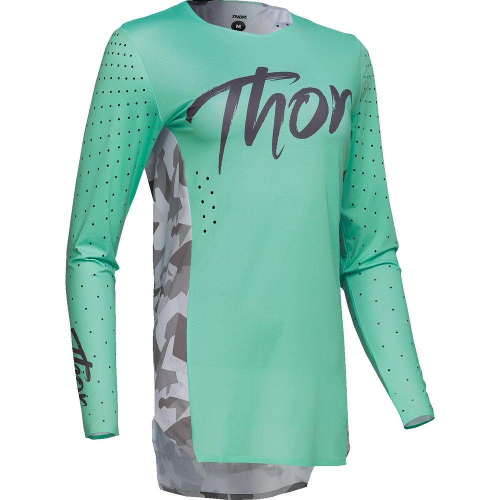 Thor Sportmode Shadow Ladies Jersey Grey / Green