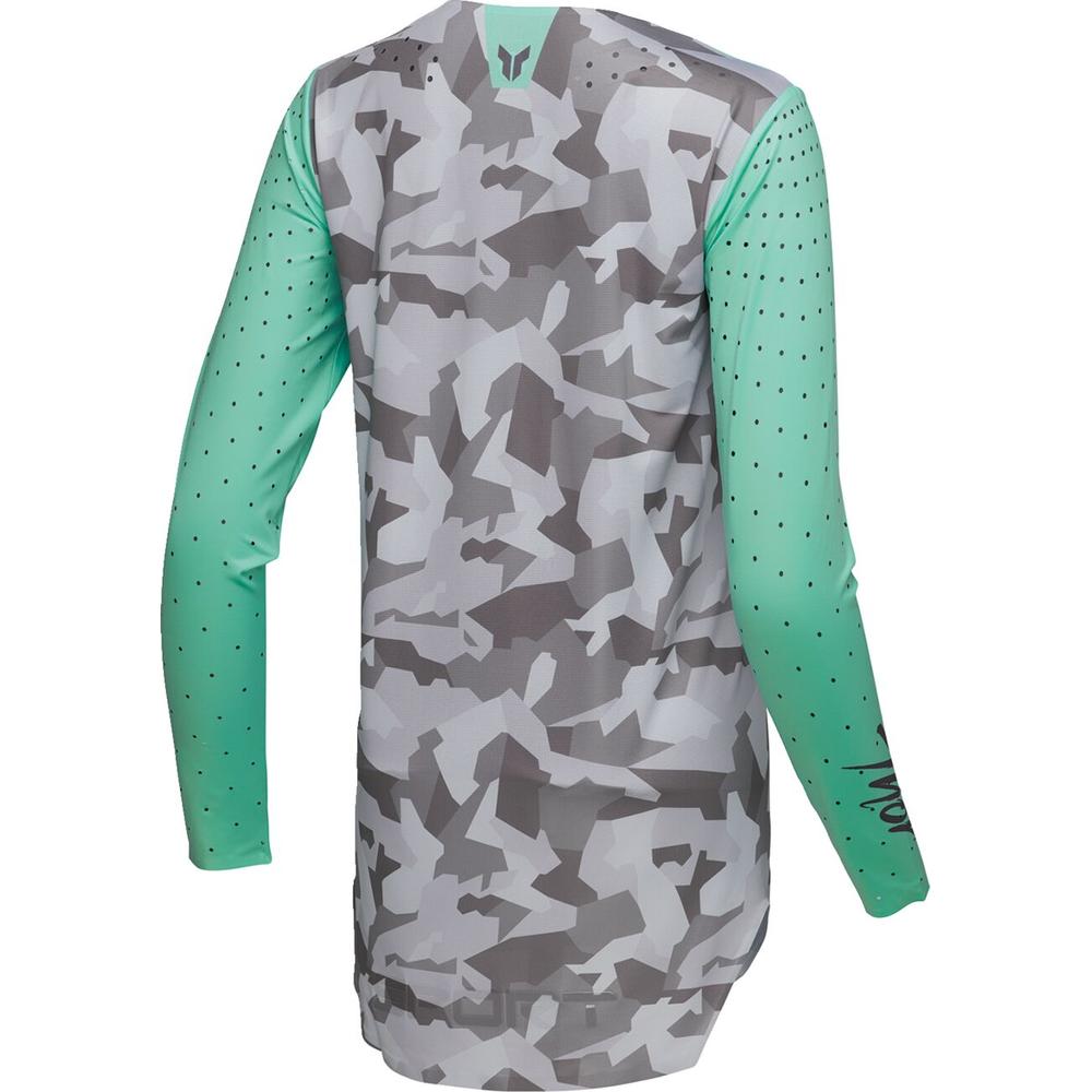 Thor Sportmode Shadow Ladies Jersey Grey / Green