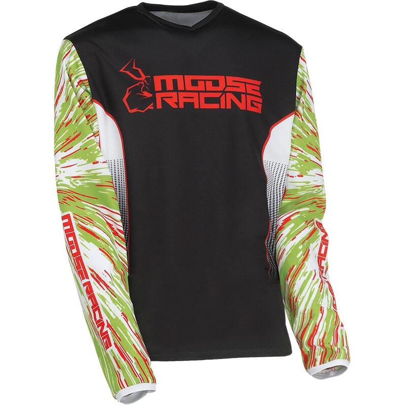 Moose Racing Agroid Youth Jersey Green / Red / Black