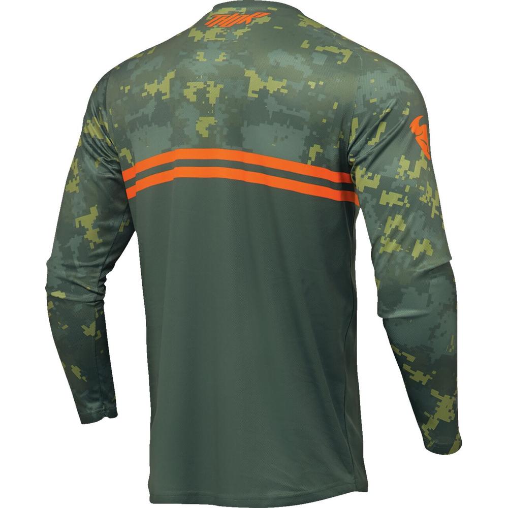 Thor Sector DIGI Youth Camo Jersey Green