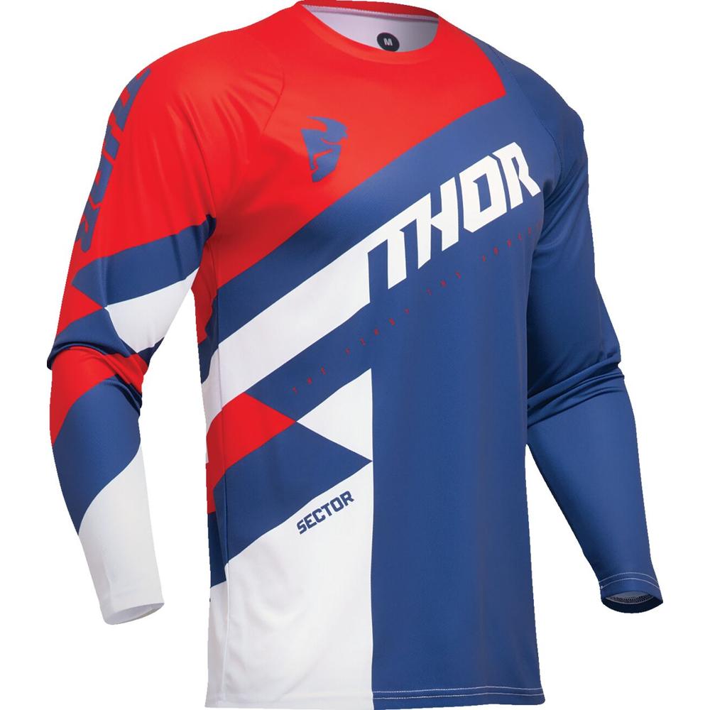 Thor Sector Checker Youth Jersey Navy / Red