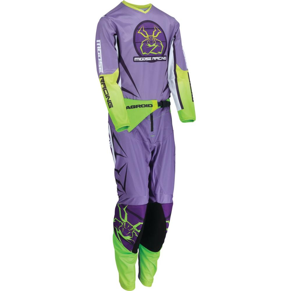 Moose Racing Agroid Youth Mesh Jersey Purple / White