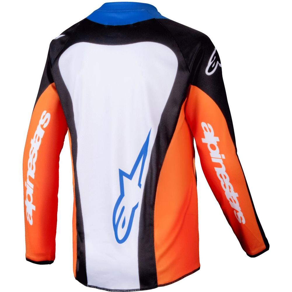 Alpinestars Racer Melt Youth MX Jersey Orange / Blue - FREE UK Shipping, FREE 365 Day Returns | Moto Central