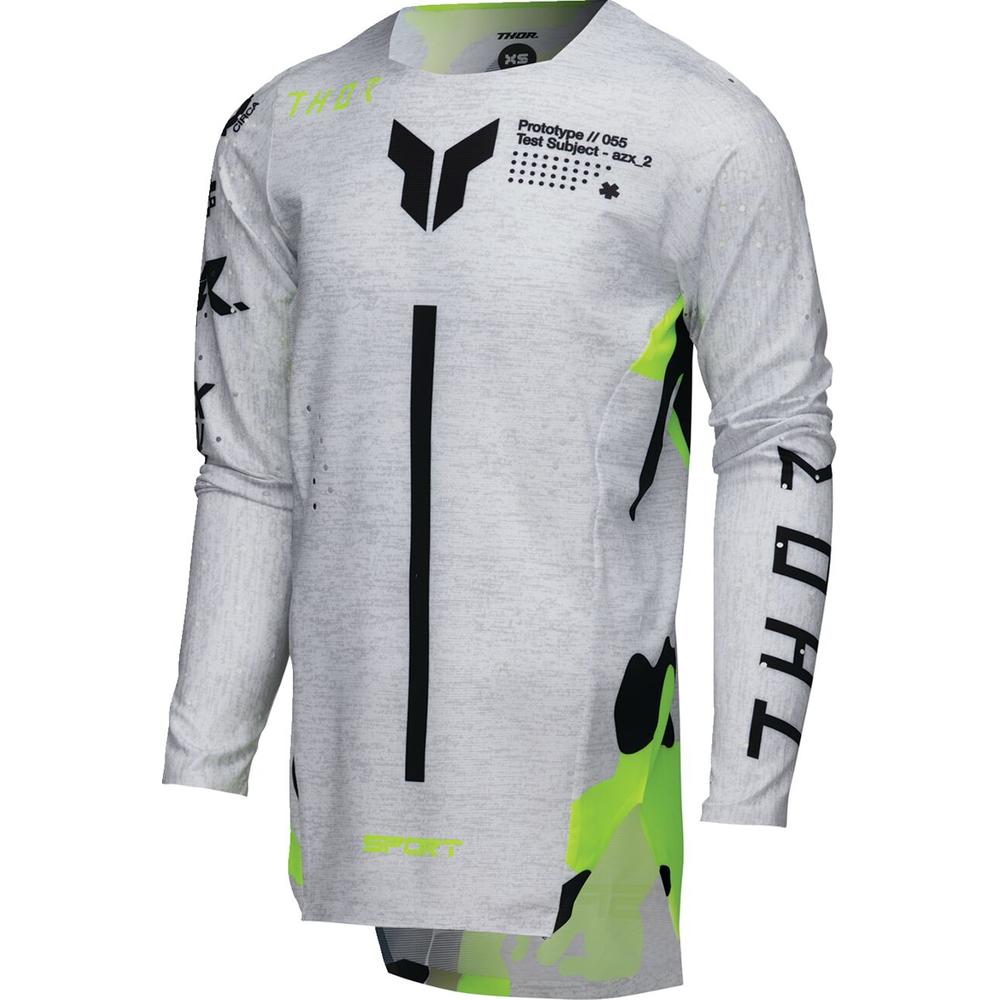 Thor Sportmode Riot Youth Jersey Grey / White