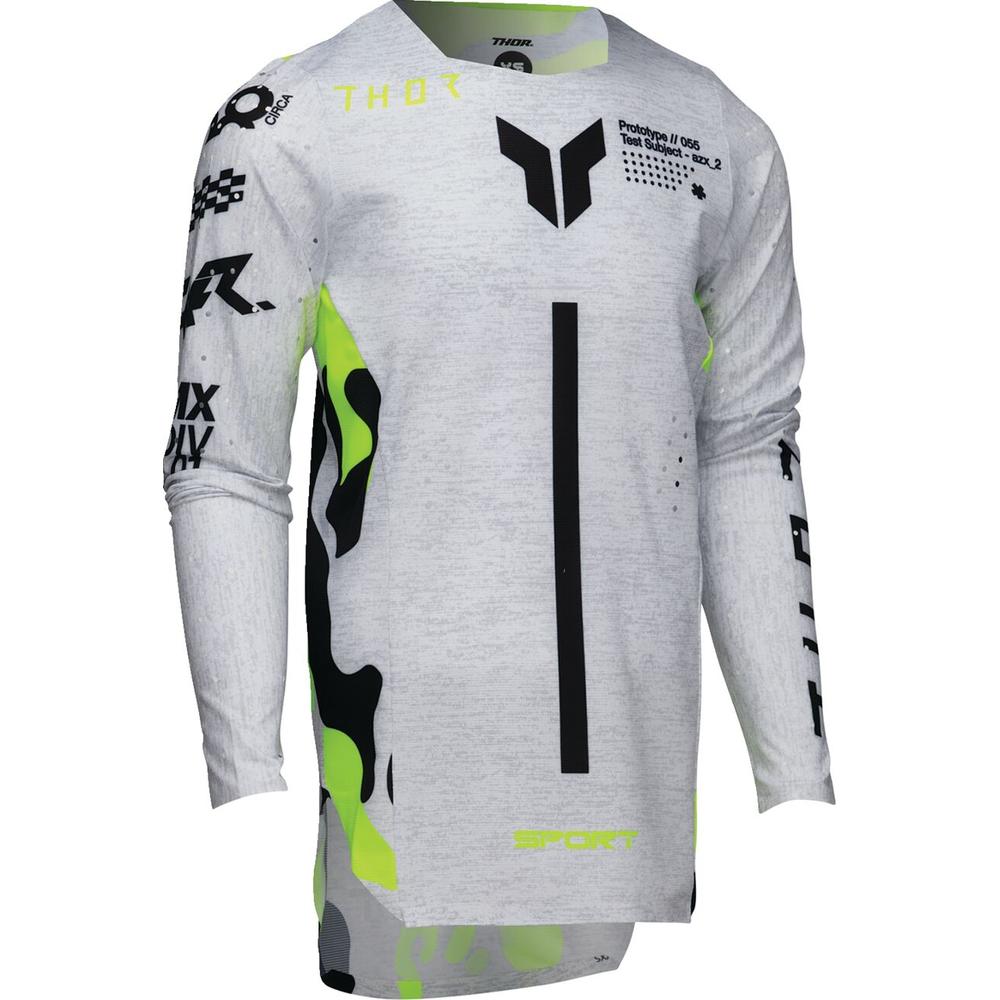 Thor Sportmode Riot Youth Jersey Grey / White