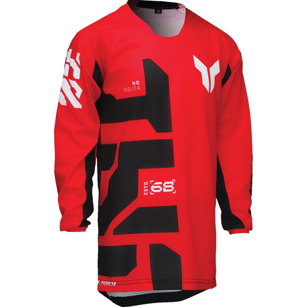 Thor Launchmode Forge Youth Jersey Red - FREE UK Shipping, FREE 365 Day Returns | Moto Central