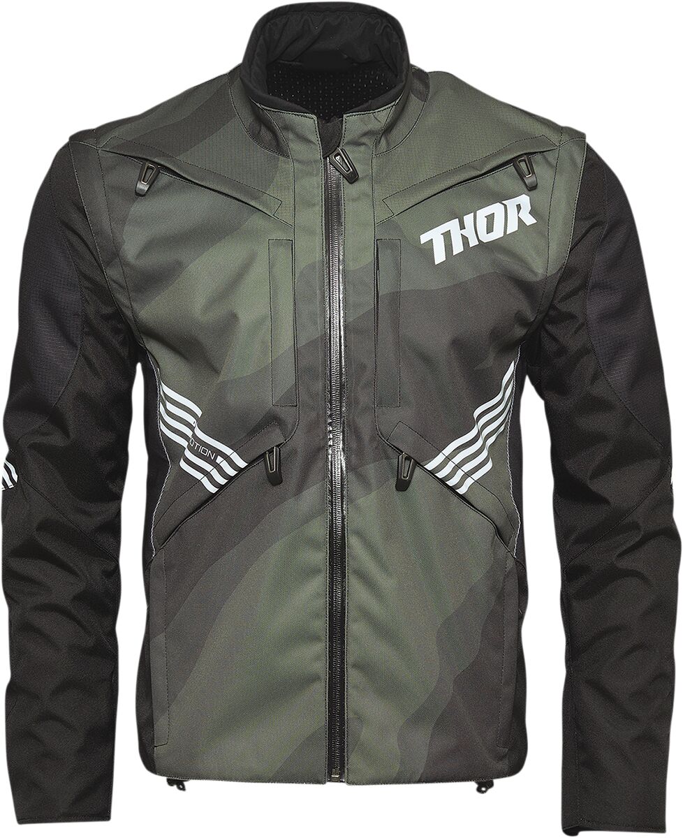 Thor Terrain Textile Jacket Camo Green