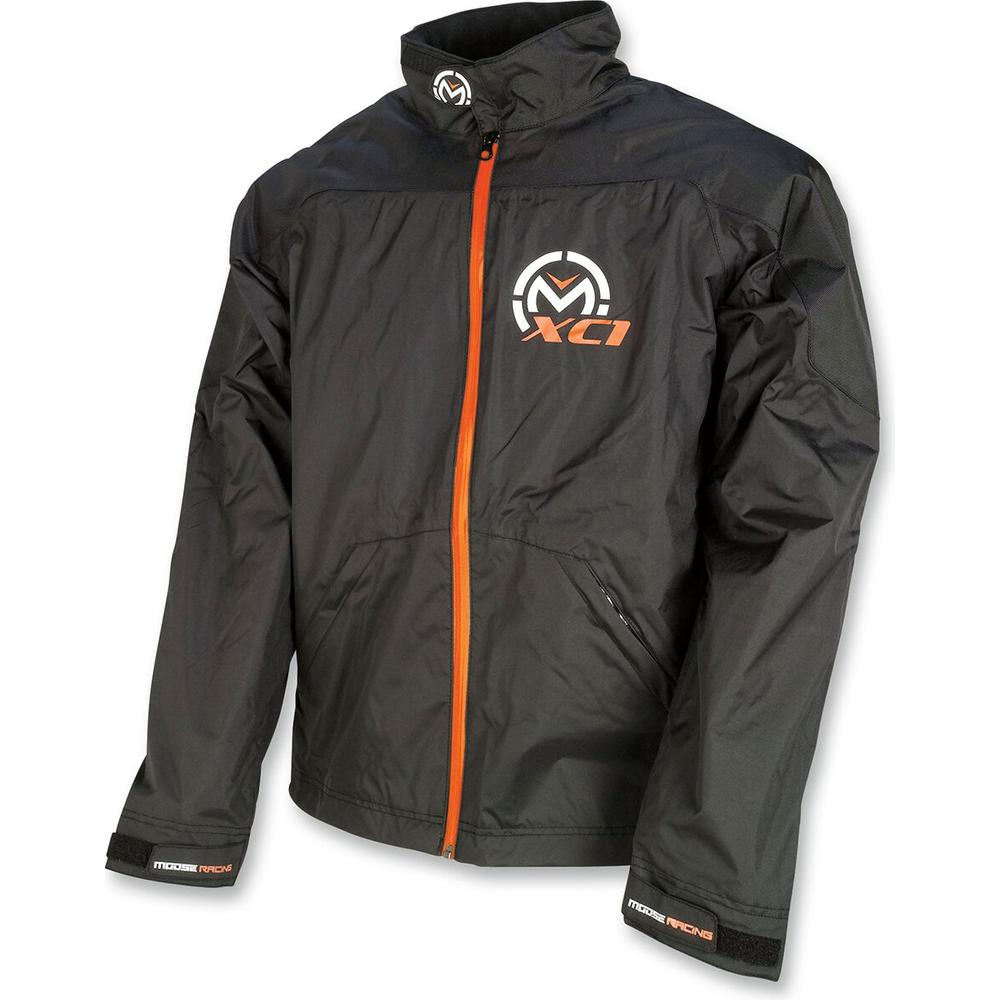 Moose Racing S18Y XC1 Youth Rain Over Jacket Black / Orange