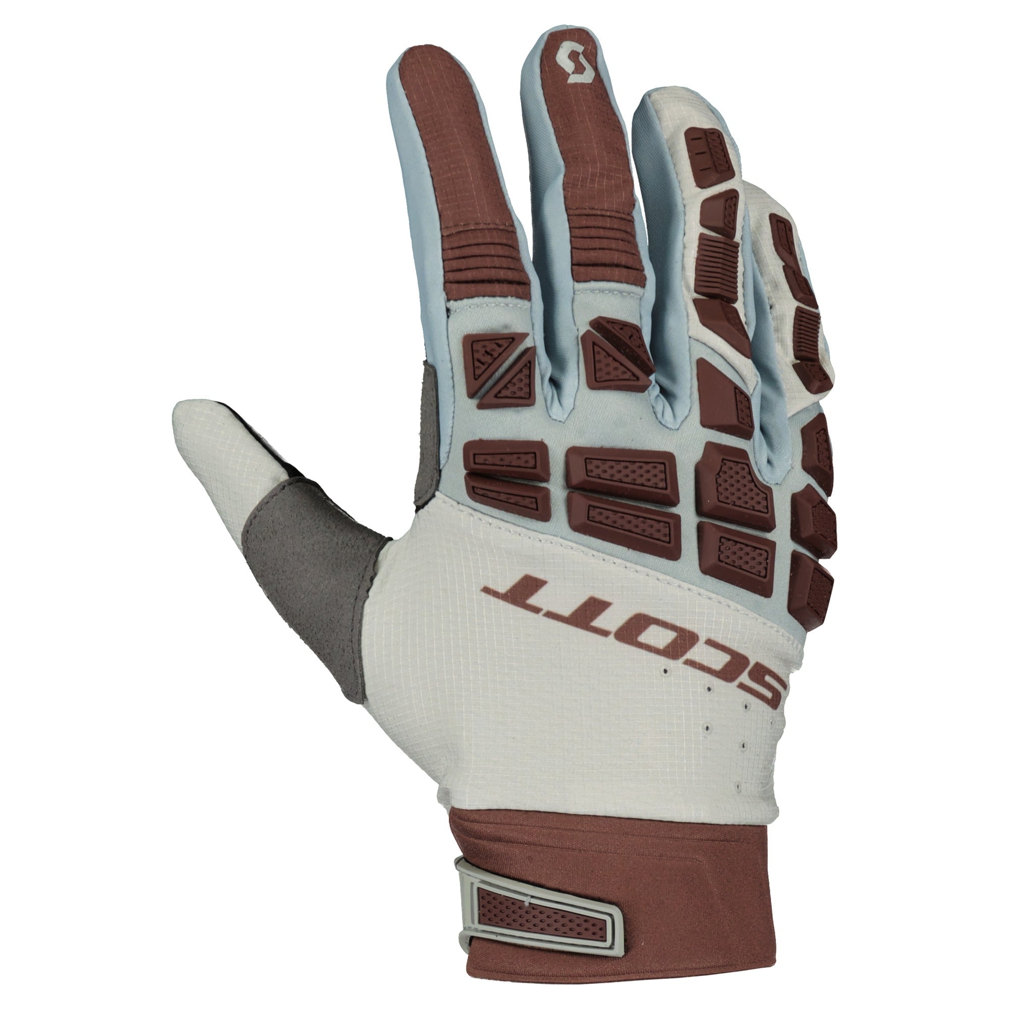 Scott X-Plore Pro Textile Gloves Grey / Brown  - FREE UK Shipping, FREE 365 Day Returns | Moto Central