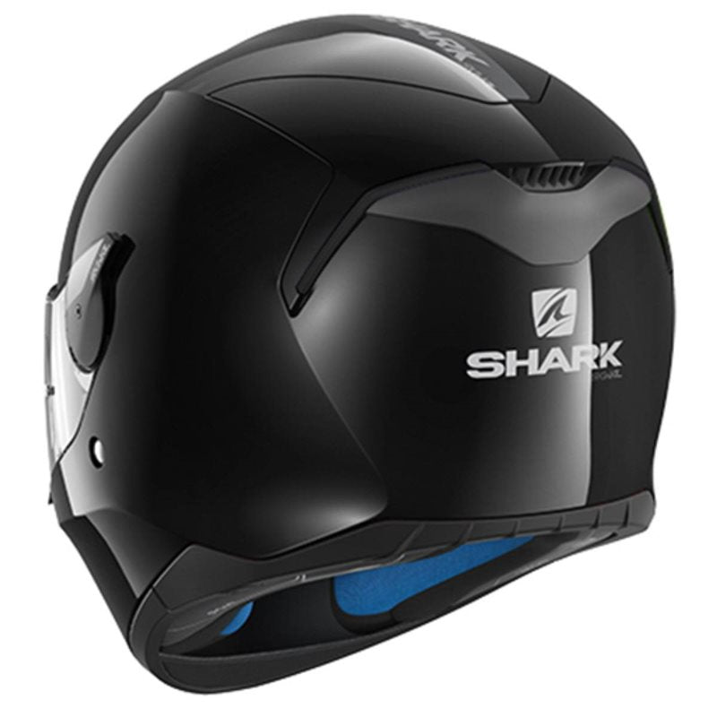 Shark Skwal 2 White LED Blank Full Face Helmet Black  - FREE UK Shipping, FREE 365 Day Returns | Moto Central