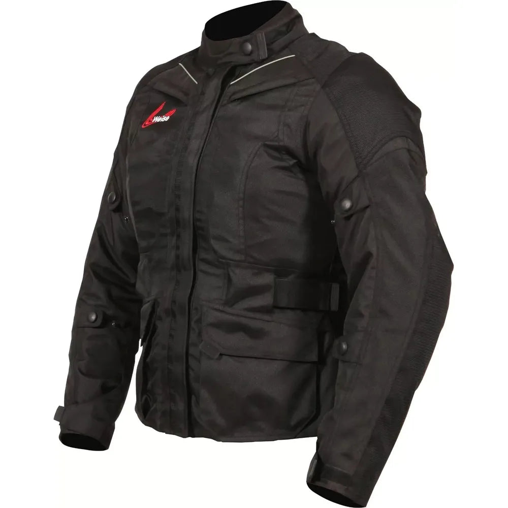 Weise Pioneer Ladies Textile Jacket Black - FREE UK Shipping, FREE 365 Day Returns | Moto Central