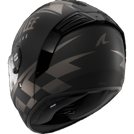 Shark x Troy Lee Designs Spartan RS Full Face Helmet Raceshop Black / Anthracite / Silver