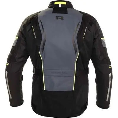 Richa Infinity 2 Flare Textile Jacket Black / Grey / Fluo Yellow - FREE UK Shipping, FREE 365 Day Returns | Moto Central