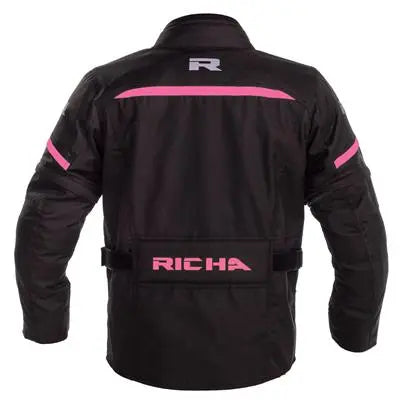 Richa Tipo Junior Textile Jacket Black / Pink - FREE UK Shipping, FREE 365 Day Returns | Moto Central