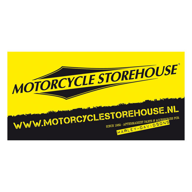 Motorcycle Storehouse Logo Sticker Black / Yellow