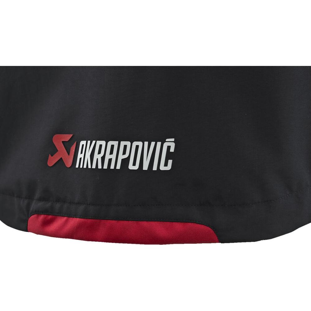 Akrapovic Corpo Rain Jacket Black / Red  - FREE UK Shipping, FREE 365 Day Returns | Moto Central