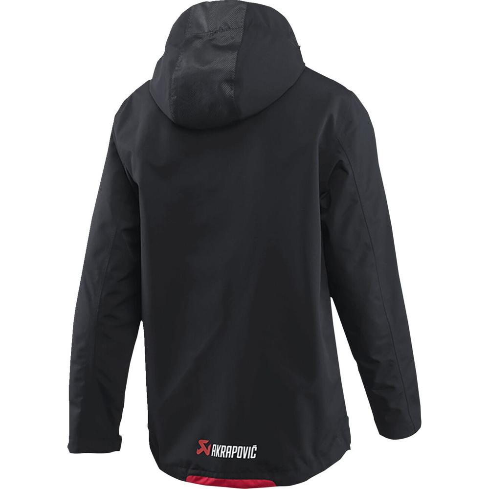 Akrapovic Corpo Rain Jacket Black / Red  - FREE UK Shipping, FREE 365 Day Returns | Moto Central