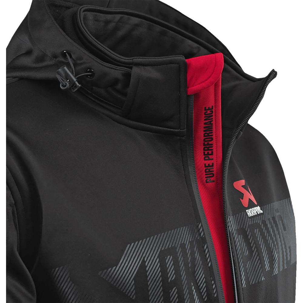 Akrapovic Corpo Soft Shell Jacket Black / Red - FREE UK Shipping, FREE 365 Day Returns | Moto Central