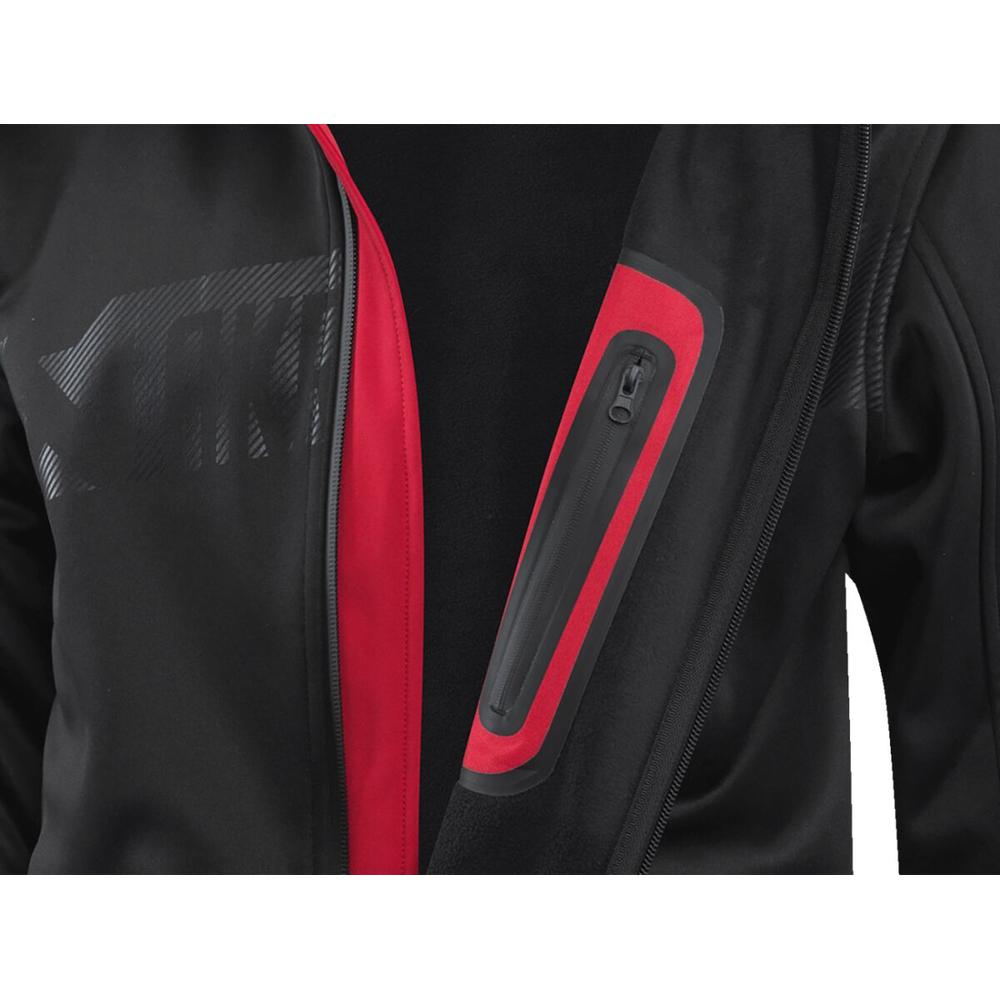 Akrapovic Corpo Soft Shell Jacket Black / Red - FREE UK Shipping, FREE 365 Day Returns | Moto Central