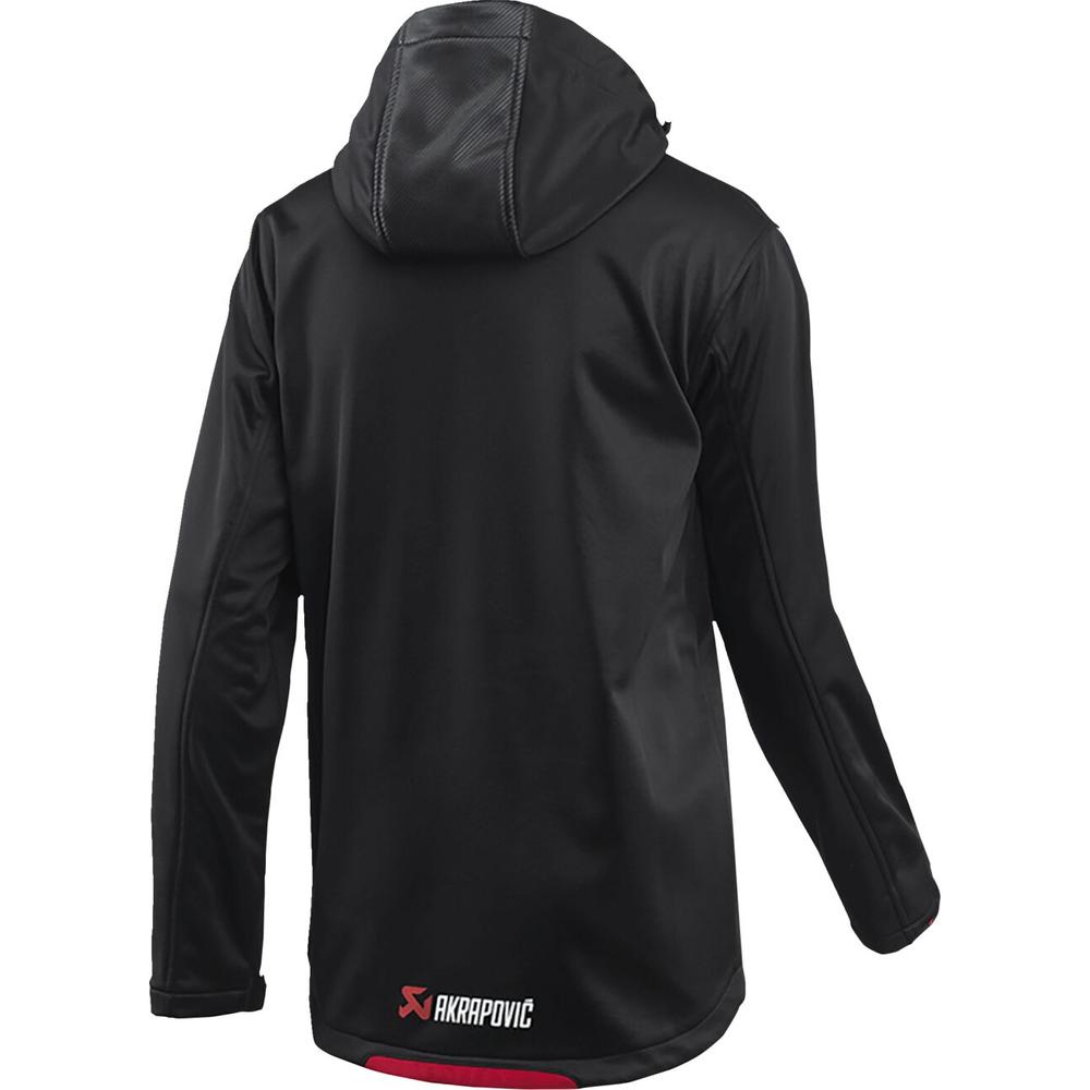 Akrapovic Corpo Soft Shell Jacket Black / Red - FREE UK Shipping, FREE 365 Day Returns | Moto Central