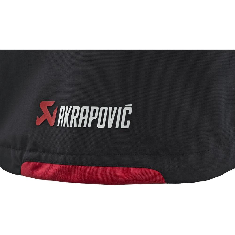 Akrapovic Corpo Ladies Rain Jacket Black / Red - FREE UK Shipping, FREE 365 Day Returns | Moto Central