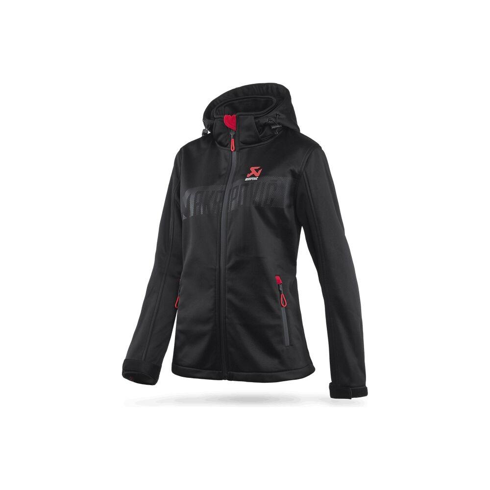 Akrapovic Corpo Ladies Soft Shell Jacket Black / Red