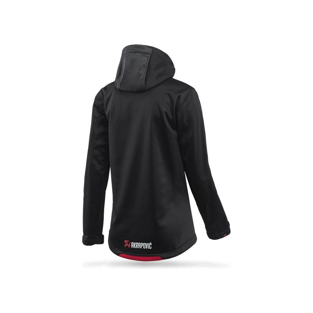 Akrapovic Corpo Ladies Soft Shell Jacket Black / Red