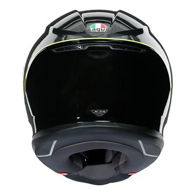 AGV K6 Minimal Full Face Helmet Gunmetal / Black / Fluo Yellow - FREE UK Shipping, FREE 365 Day Returns | Moto Central