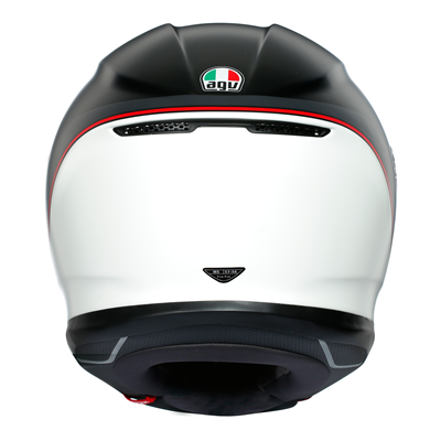 AGV K6 Minimal Full Face Helmet Pure Matt Black / White / Red