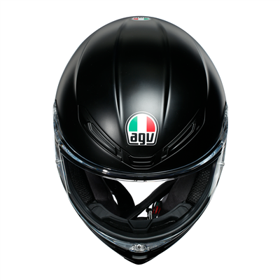 AGV K6 Minimal Full Face Helmet Pure Matt Black / White / Red