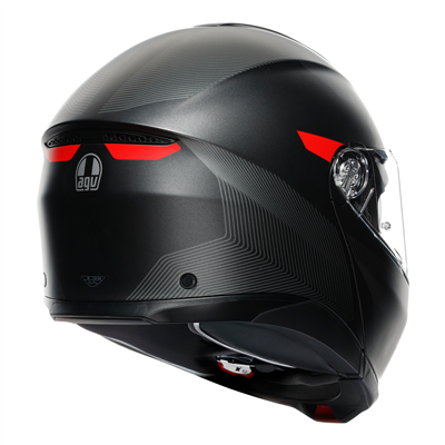 AGV Tour Modular Frequency Flip-Up Helmet Matt Gun / Red