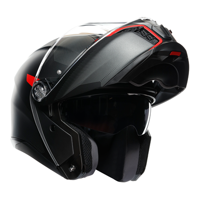 AGV Tour Modular Frequency Flip-Up Helmet Matt Gun / Red