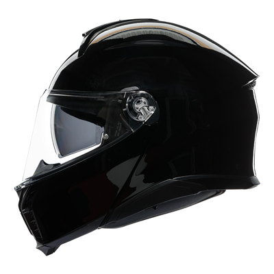 AGV Tour Modular Solid Flip-Up Helmet Black  - FREE UK Shipping, FREE 365 Day Returns | Moto Central