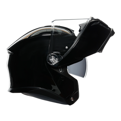 AGV Tour Modular Solid Flip-Up Helmet Black  - FREE UK Shipping, FREE 365 Day Returns | Moto Central