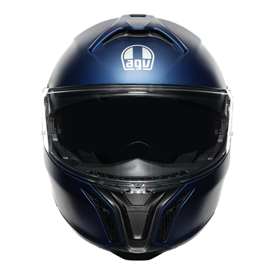 AGV Tour Modular Solid Flip-Up Helmet Galassia Matt Blue  - FREE UK Shipping, FREE 365 Day Returns | Moto Central