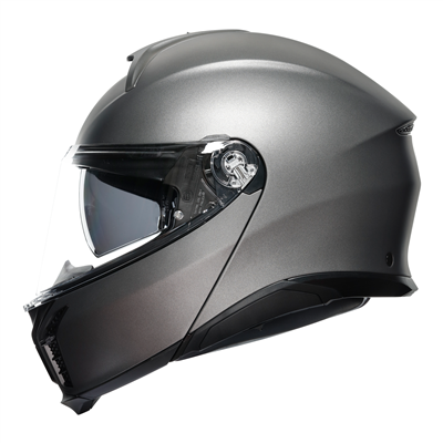 AGV Tour Modular Solid Flip-Up Helmet Luna Grey  - FREE UK Shipping, FREE 365 Day Returns | Moto Central