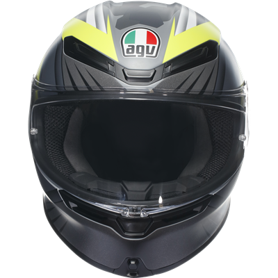 AGV K6-S Excite Full Face Helmet Grey / Fluo Yellow